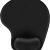 OMAKSS Ergonomic Mouse Pads with Comfortable Gel Wrist Rest Support - Black