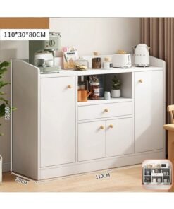 Buffet Cabinet with Drawers and Open Shelf, Sideboard with Storage, Kitchen Pantry Cabinet Hutch, Coffee Bar Storage Cabinet  for Kitchen, Dining Room, Livingroom