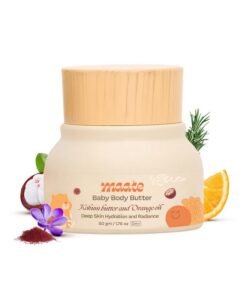 Maate Baby Body Butter (50 gm) | Enriched with Pure Kokum Butter, Shea Butter, Orange & Saffron Oil | Baby Cream For Face, Skin & Body | Baby Body Butter For Kids 0-12 years | Baby Moisturizer Cream