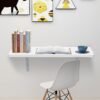 CATANES Folding Wall Desk Wall Mounted Desk Floating Desk Table Computer Laptop Study Desk for Home Office Small Spaces 30*60 cm