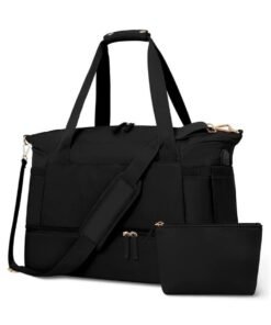 DOOKOO Diaper Bag Tote with Pacifier Case and Changing Pad, Large Capacity Mommy Bag for Hospital and Weekender Travel, Functional Baby Bag Newborn Baby Essential
