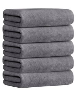 CHU DAI 5 Pack Microfiber Car Cleaning Towel Cloth Multifunctional Wash Washing Drying Cloths Cleaning Wipes Super Absorbent Microfiber Towel