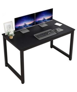 SKY-TOUCH Computer Desk 120 * 60cm, Computer Laptop Table Desk Office Desk Study Writing Desk Easy Assembly, Computer Desk Modern Simple Style for Home Office