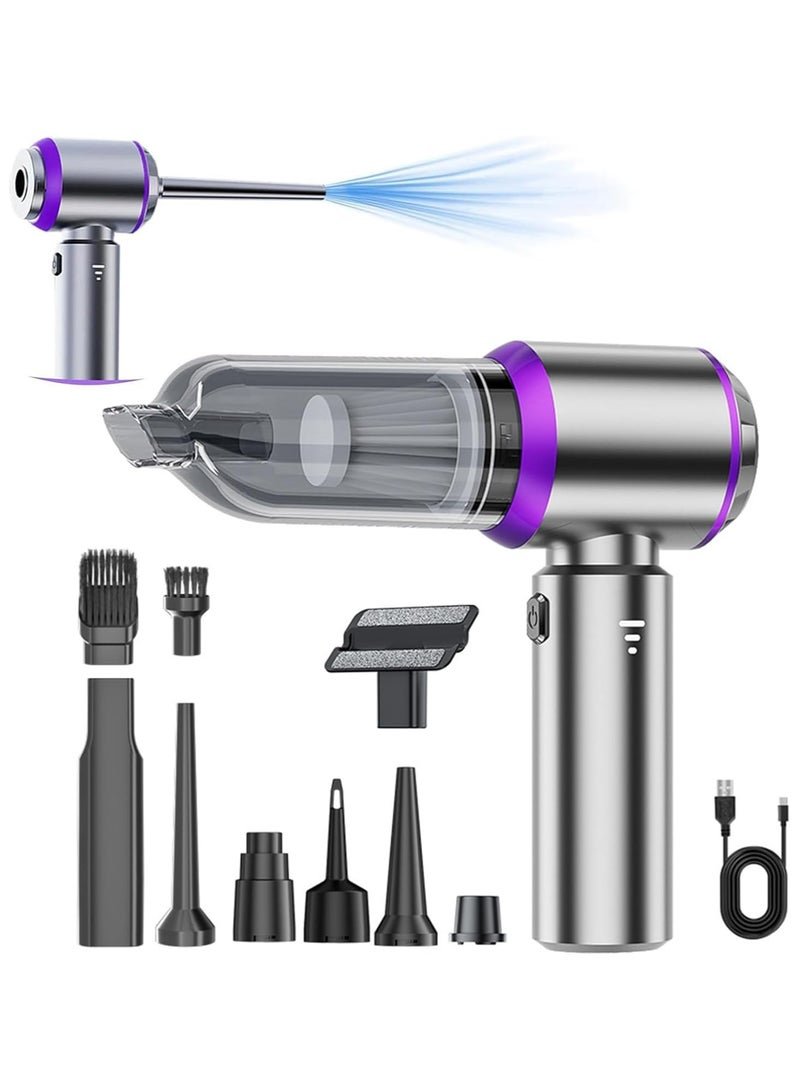 Handheld Car Vacuum Cleaner Cordless,19000PA High Power Car Vacuum Cleaner and Air Duster, 3-in-1 Portable Mini Car Vacuum Cleaner, 120W High Power Hand Held Vacuum for Car, Home, Office, Pet