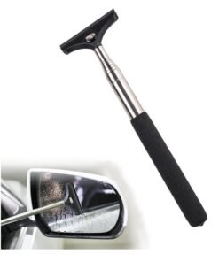 GUDOO Car Rearview Mirror Wiper Retractable Auto Glass Squeegee Water Cleaner Portable Cleaning Tool