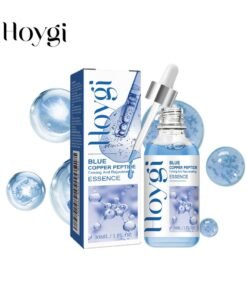 Hoygi Blue Copper Peptide Firming And Rejuvenating Essence Anti-Aging Serum 30ml - Skin Revitalizing Formula with Brightening Essence for Radiant Face Clinically Proven Wrinkle Reduction