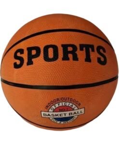 Scrolls Premium Quality Official 7 Size Basketball, Regulation Indoor/Outdoor Game Ball, Orange