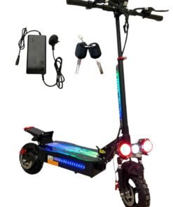 Chenxian D06 Pro Electric Scooter 2000W – Off-Road Tyres, Dual Suspension, Dual Disc Brakes, LED Lights, 75km/h Top Speed | Powerful Adult E-Scooter for Dubai | Foldable & Heavy-Duty
