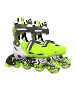 Yvolution Neon 2-in-1 Inline and Quad Combo Skates (Size 12J-2, Goteki Green)