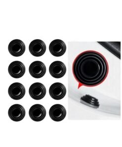 Captaintech 12PCS Car Door Shock Absorber Gasket,Car Door Protector Stickers,Buffer Bumper Cushion Car Door Shock Absorbing PVC Cushion Anti-Collision Gasket Car Accessories Decoration Sticke