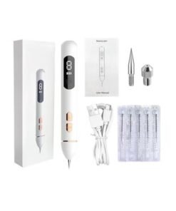 KLNAMAEAAN Laser Pen for Moles, Spot Eraser with 9 Modes and LCD Display Replaceable Needle, USB Rechargeable Mole Removal Pen Skin Tag Removal Tool for Wart Spot Tattoo Body Freckles