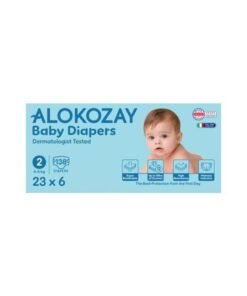 Alokozay Premium Baby Diapers - Size 2 4-6 Kg 6 x 23 Diapers