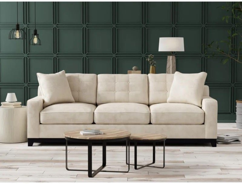 Comfynest Modern 93" Square-Arm Convertible Sofa Bed