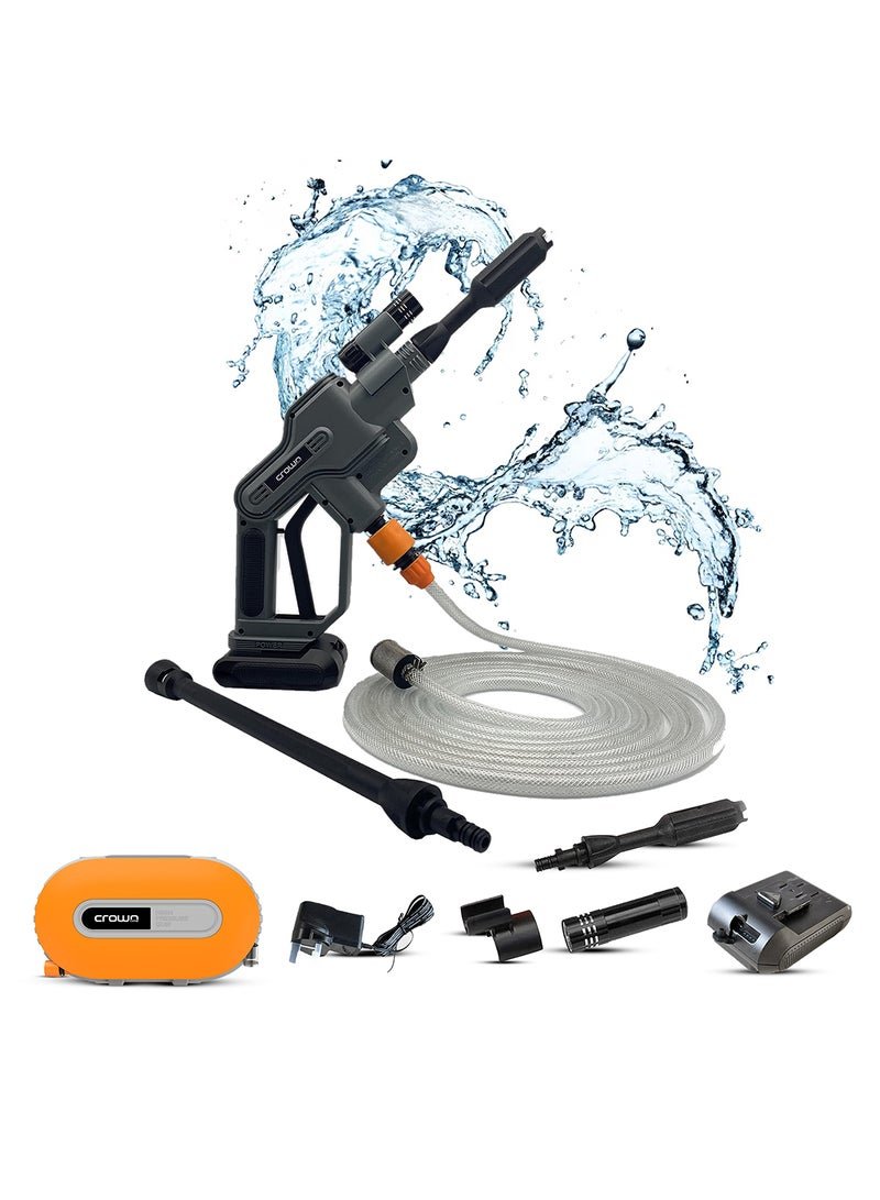Crownline 18.5V CPW-264 Cordless Pressure Washer, 200-290 psi/14-20 bar, Battery: DC