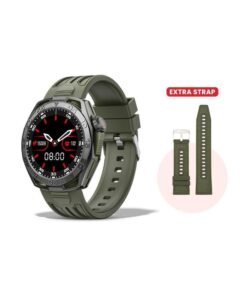 TELUX VITAL Smart Calling Watch with 1.43” AMOLED Display & AI Voice Assistant, Heart Rate & BP Monitoring, Sleep Tracking, 100+ Modes, IP68 Waterproof, 10-Day Battery, Android & iOS Ap (Green)