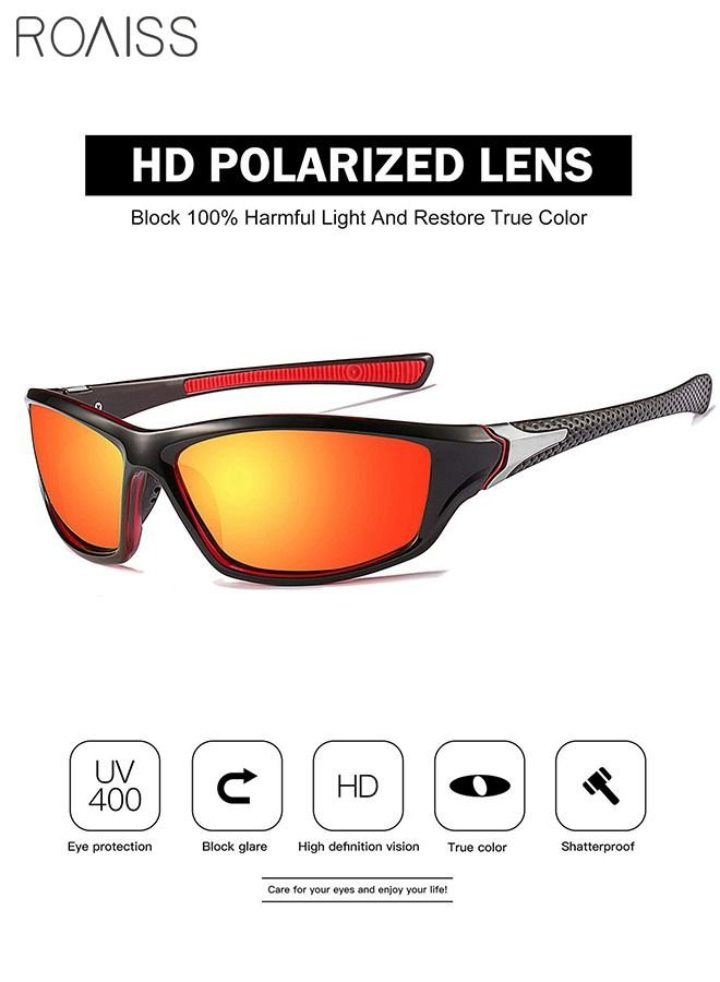 roaiss Sports Polarized Sunglasses for Men Cycling Driving Fishing 100% UV Protection - Image 3