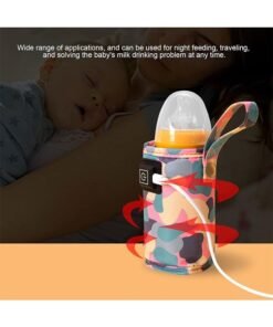 GIFT USB Milk Warmer Bag,New Fast Bottle Warmer for Travel, Portable Car Bottle Warmer for Travel, on The Go Bottle Warmer with USB Cables, Gentle Warmth Maintain Perfect Temperature (Pink) - Image 4