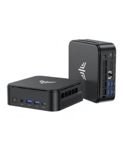 NIPOGI Mini PC with AMD Ryzen5 7430U (up to 4.3GHz), 16GB RAM 512GB ROM, 4K UHD /WiFi6/BT5.2/DP1.4/HDMI2.0/Type-C/Windows 11 Pro black