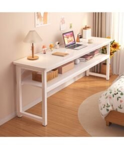 keke Double Layer Computer And Home Desk Long Table 100 CM