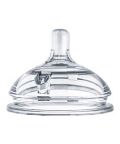 comotomo 2-Piece Natural Teat Silicone Nipples, Fast Flow, Transparent