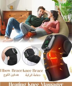 Arabest Electric Knee Massager USB Heating Vibration Infrared Hot Compress Therapy Elbow Shoulder Knee Massage Pad For Joint Pain Relief