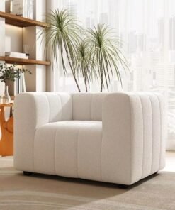 AAF FURNITURE Light Luxury Style Furniture Sofa Set Beige Without Pillow
