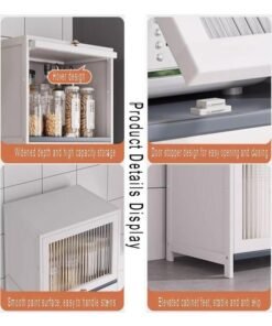 NKX 4 Tier Multifunctional Kitchen & Bathroom Ultra-Narrow Bathroom Gap Storage Cabinet Rack - Image 3