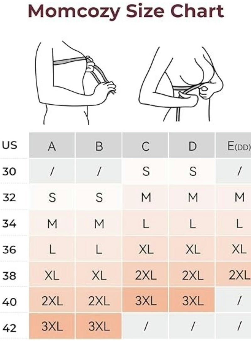 Momcozy YN21 Seamless Ultra Comfort Maternity Nursing Bras For Breastfeeding - Image 3