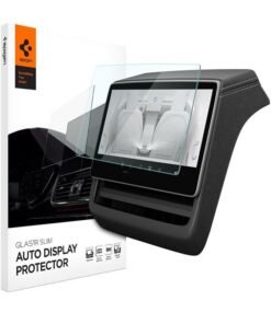 Spigen GLAStR Slim REAR Touchscreen Screen Protector for Tesla Model 3 (2026/25/24) Highland & Model Y (2026/25) Juniper 8 inch Tempered Glass - Matte Anti Fingerprint / Anti Glare