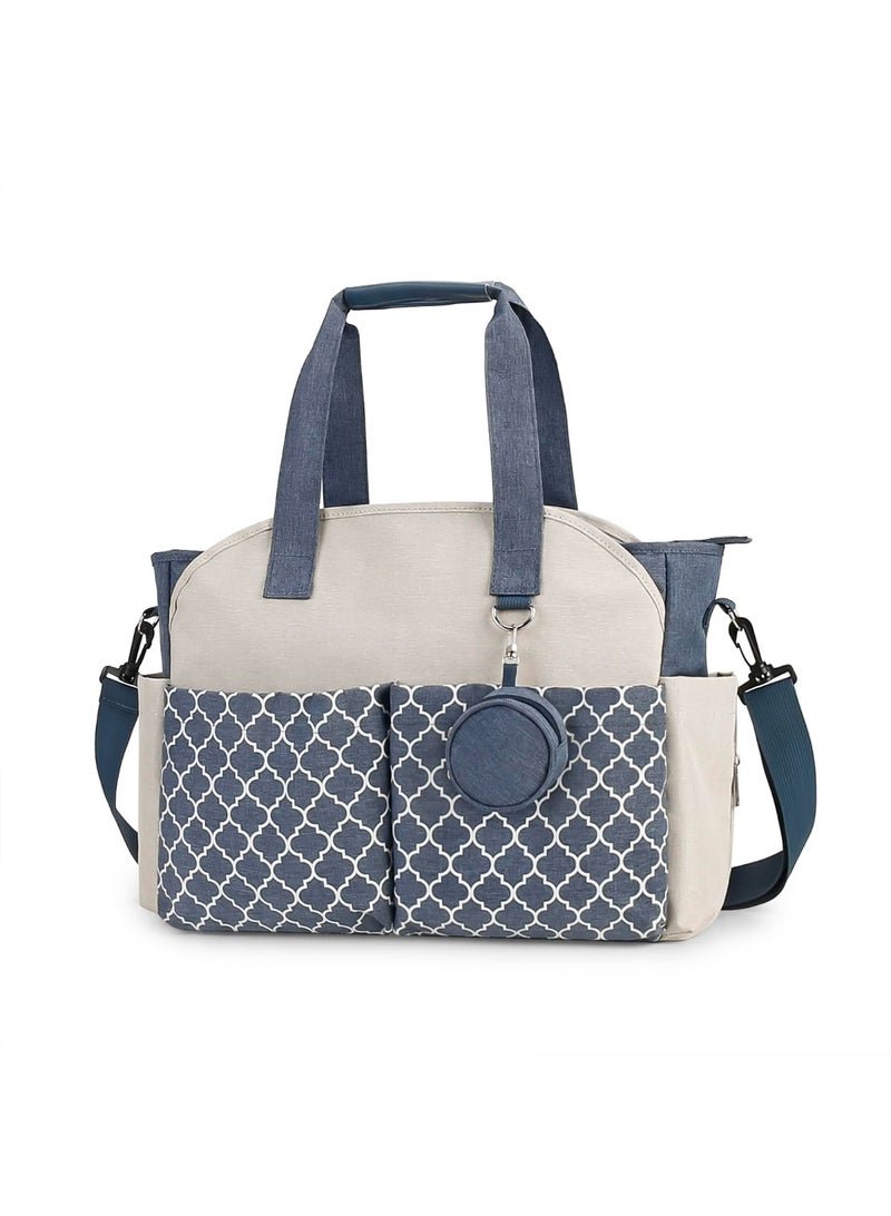 KYD Multi-Functional Diaper Tote with Built-in Changing Pad – Travel Baby Bag with Adjustable Strap & Large Storage