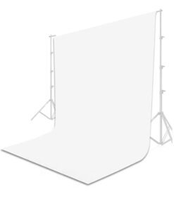 GUDOO 3M X 2M Backdrop for Photography White Photo Background Screen for Photo Video Studio Photoshoot Zoom