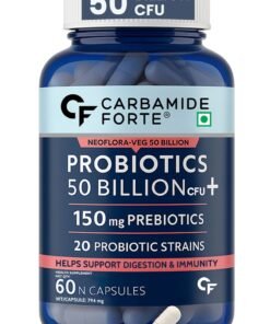Carbamide Forte Probiotics Supplement 50 Billion for Women And Men 60 Veg Capsules