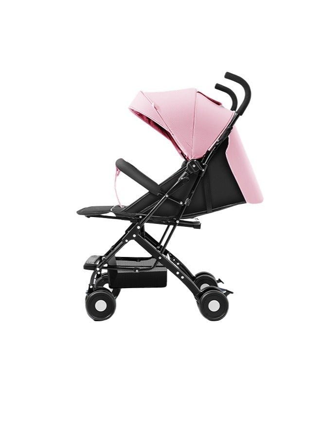 HaveDream Baby Stroller, Uv Protection Ultra-Light, Portable, Foldable, Can Sit Or Lie Down, Baby Stroller With Umbrella (Pink)