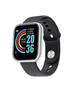 MOODIX WE23K13B Smart Watch - Health and Fitness Tracker, iPhone and Android Compatible, Grey-Black