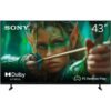 Sony BRAVIA 2 II 43 Inch 4K Ultra HD HDR LED Smart Google TV (2025 Model) with Dolby Atmos, Voice Control and PS Remote Play – K43S20M2 K-43S20M2 black