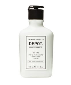 Depot Soothing Emollient Pre & Post Shave Fluid - Prepares Skin for a Smooth Shave & Calms Post-Shave Irritation (100 ml)