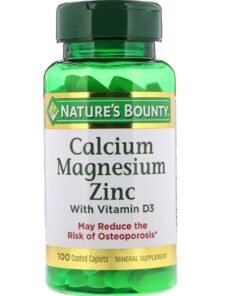 NATURE'S BOUNTY Calcium Magnesium Zinc + D3 - 100 Caplets, Packaging May Vary
