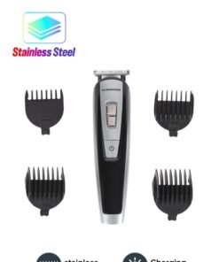 Olsenmark 4 In 1 Rechargable Hair Trimmer Kit Silver/Black