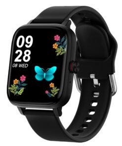 1.69-inch Full Touch Answer/Make Call Android Smartwatch for Women and Men, Fitness Tracker with Heart Rate/Sleep Monitor/Calorie/Step Counter/Fitness Watch, Compatible Android/iOS (Black)