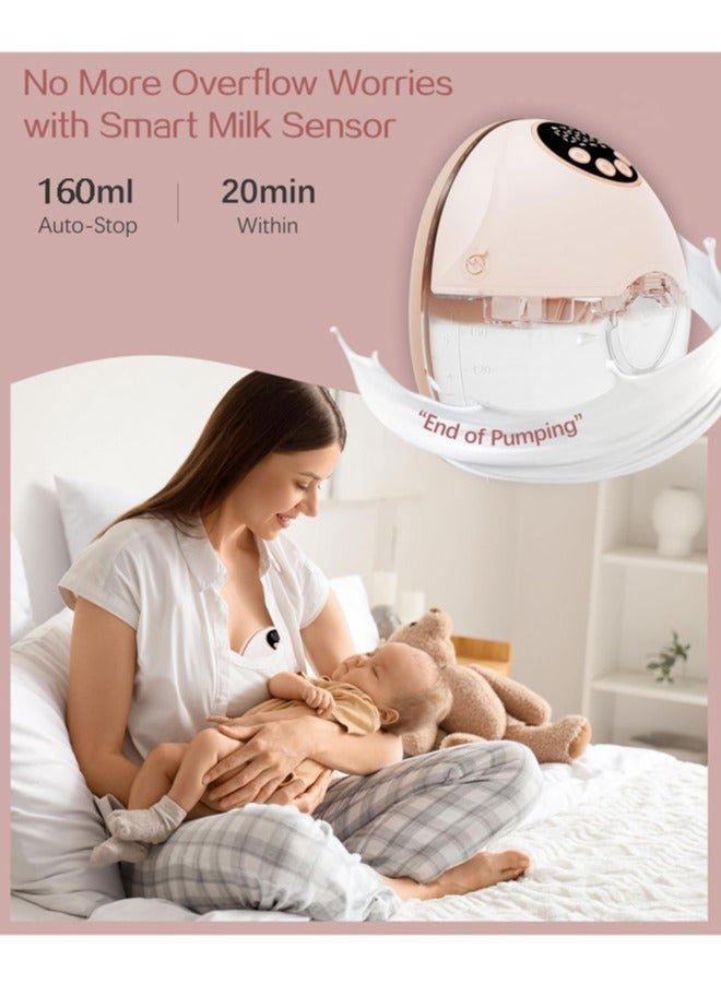 chiteng Electric Breast Milk Pump with Heated Base, Hands Free Breast Pump, Wearable Breastfeeding Pump with Voice Reminder & Auto-Stop Function, 4 Modes/ 12 Levels Hospital Grade Suction, 1200mAh Long Battery Life - Image 2