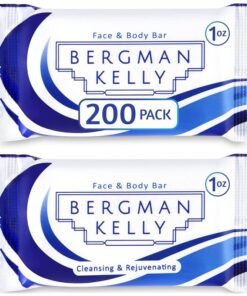 BERGMAN KELLY  Hotel Soap Bars  White Tea 1 oz 200 PK  Travel Size Luxury Bulk Amenities Bar Soap  Mini Individually Wrapped Rectangular Soap Small Toiletries for Airbnb Motel Guest Bath