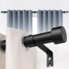 JOGAMS Curtain Rods Extendable Curtain Poles with Brackets Fitting Set 25mm Curtain Poles for Bedroom Living Room Outdoor