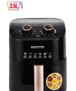 KRYPTON Air Fryer 3.5L Capacity With Non-Stick Pot With Rack, Oil And Fat Free Cooking/ Time And Temperature Adjustable Control, 1-30 Minutes Timer 2 Years Warranty 3.5 L 1400 W KNAF6362-AF Black
