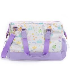 Milk & Moo Diaper Bag Tote Bag, Large Storage Space 41cm, Waterproof Diaper Bag, With Insulated Bottle Pockets and Stroller Strap, Multifunctional Baby Travel Nappy Bag for Boys and Girls – Friends Design