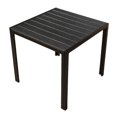 Modern 4-Seater Black Outdoor Dining Set – Durable, Stylish & Perfect - Metal + WPC Fibre