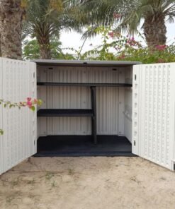 Alternative view of Camel Tough Outdoor Storage Cabinet with shelf, Heavy Duty, 964 Litres,Horizontal Shed-HTCCT-634