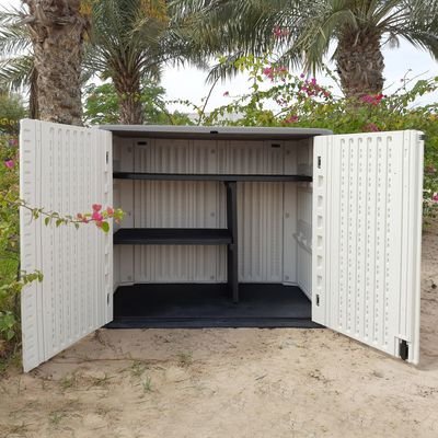 Camel Tough Outdoor Storage Cabinet with shelf, Heavy Duty, 964 Litres,Horizontal Shed-HTCCT-634 - Image 2