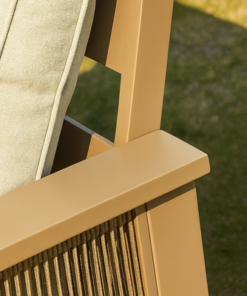 Premium Champagne Outdoor Rope-Design Sofa Set – Elegant, Durable & Perfect for Modern Gardens