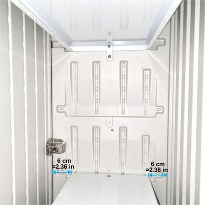 CamelTough Heavy Duty 233 Litre HDPE Storage Cabinet 87L x 38W x 92H cm with Door and 2 Shelves 1-Year Warranty, HTC-CT-637