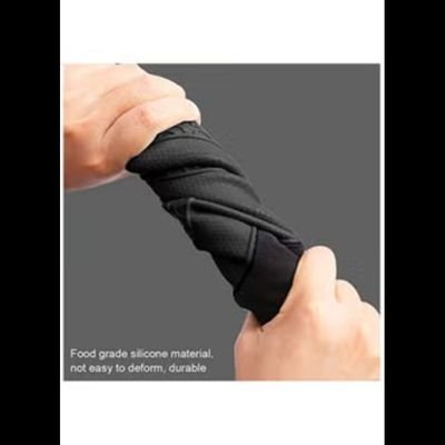 Mirfa Silicone Oven Mitts with Quilted Lining Heat Proof Baking Gloves (Blue)